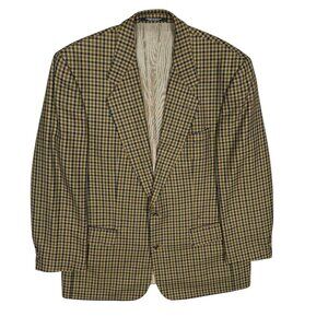 Baumler Wool Blazer Check Sport Coat Multicolor 42R